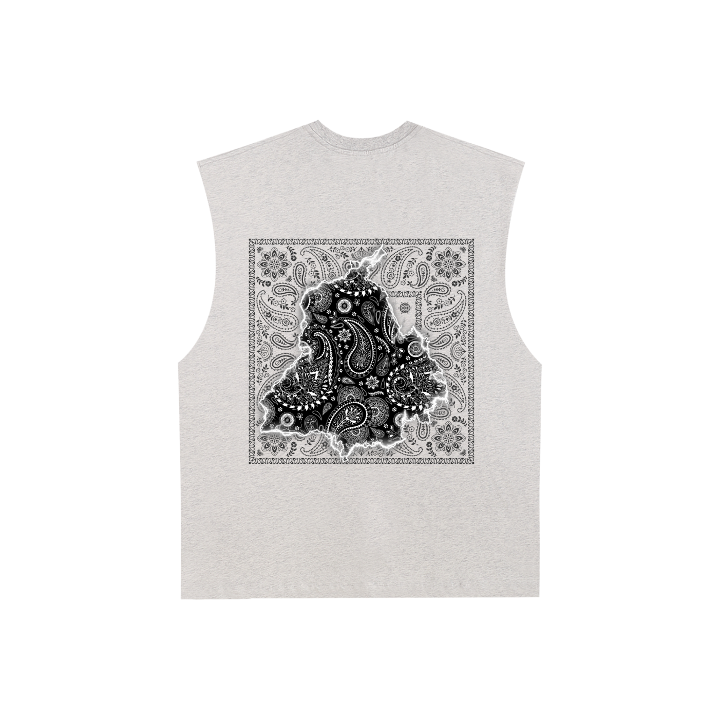 PANJAB Y2K BANDANA X Risen Retro Raw Edge Cotton Tank Top