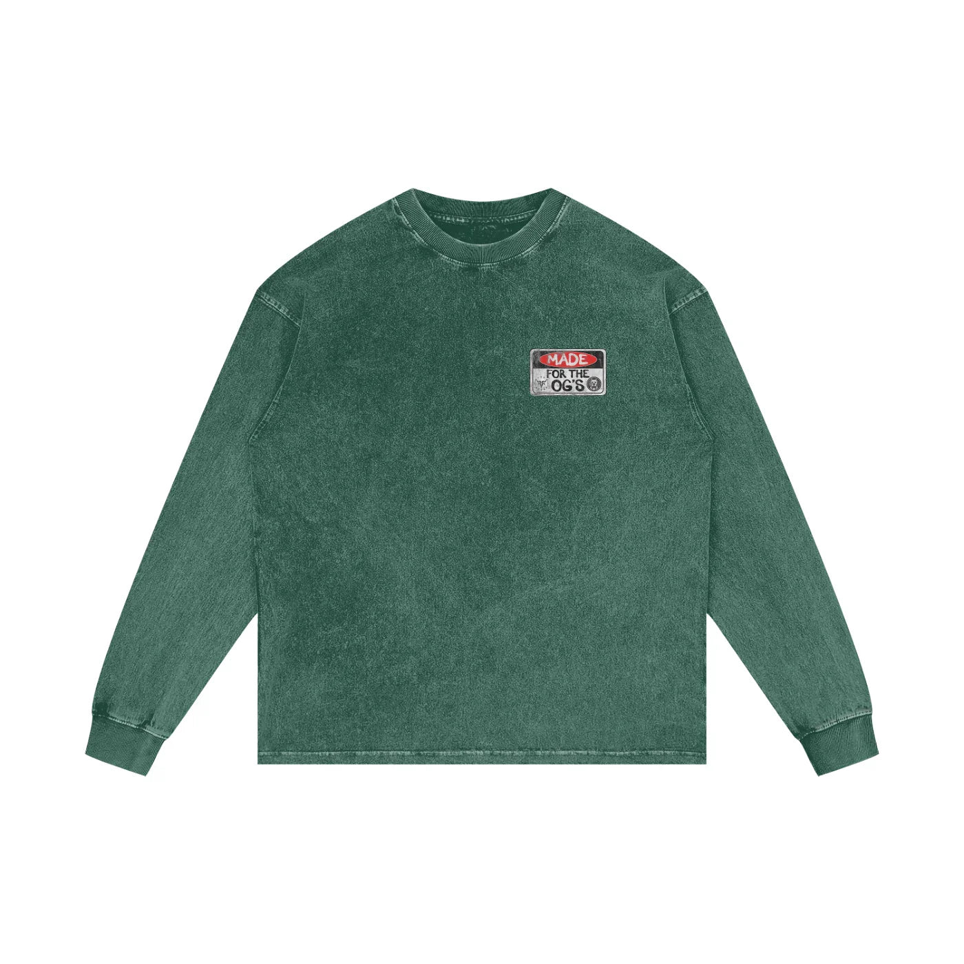 T-shirt à manches longues oversize délavé à l'acide pour les originaux