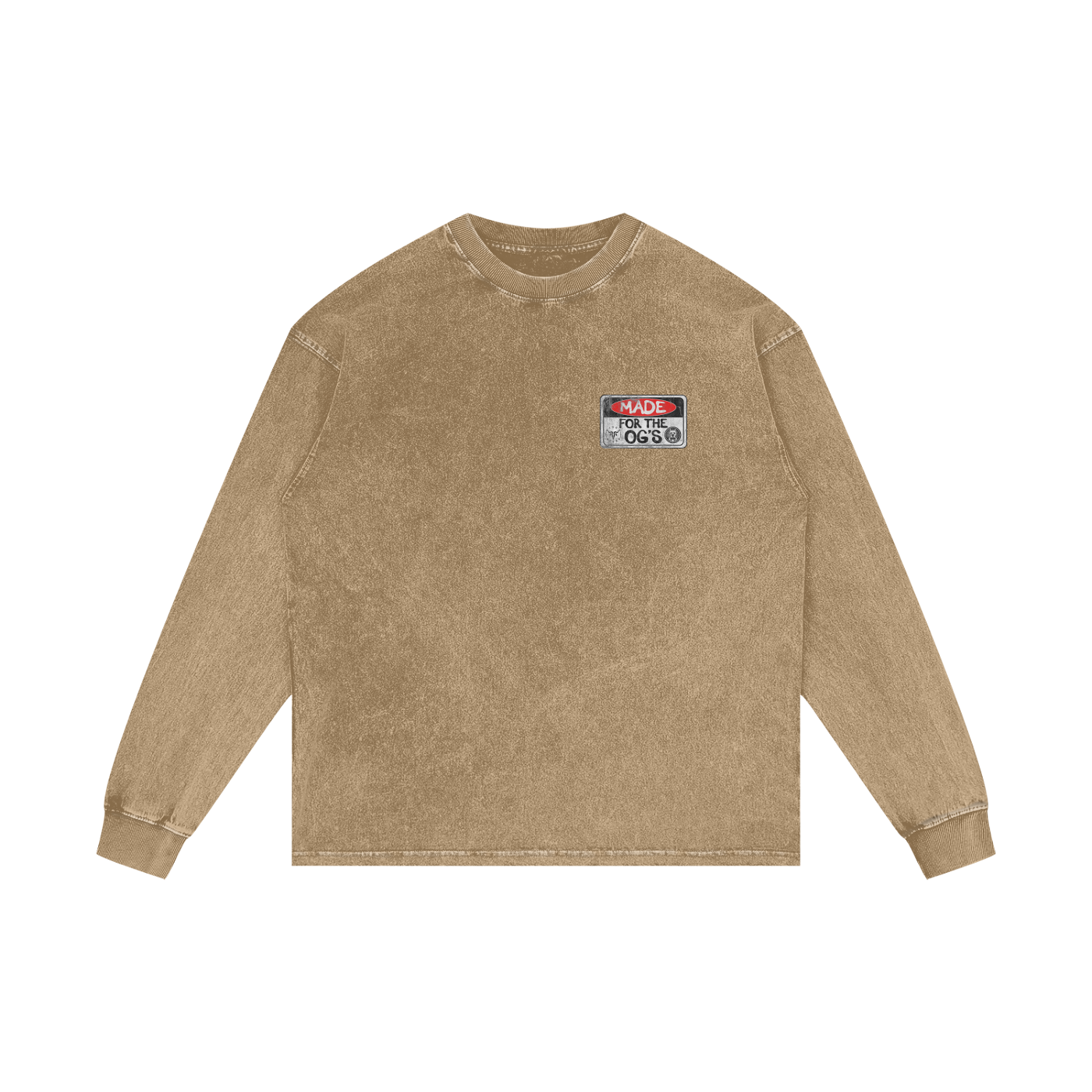 For the OG's Acid Wash Oversize Long Sleeve T-Shirt