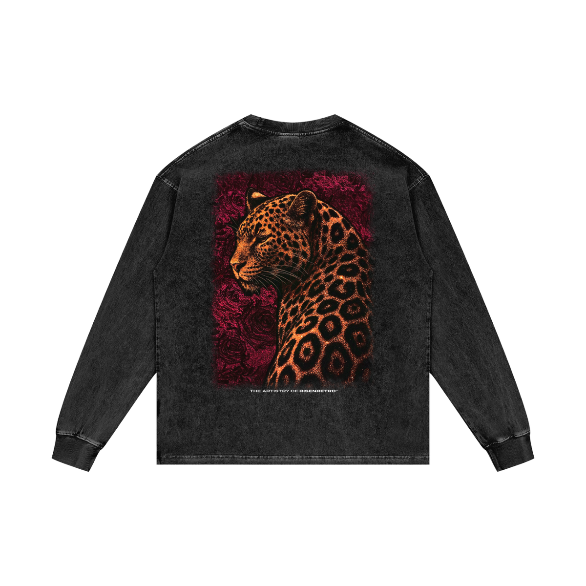 SAVAGE BLOOM | RISENRETRO | Acid Wash Oversize Long Sleeve T-Shirt