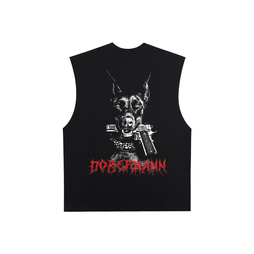 DOBERMANN x Risen Retro Raw Edge Cotton Tank Top
