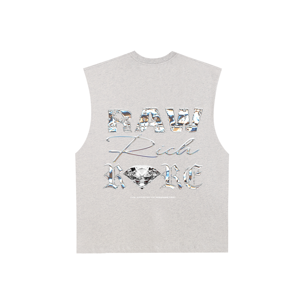 Raw Rich Rare | RisenRetro | Raw Edge Cotton Tank Top