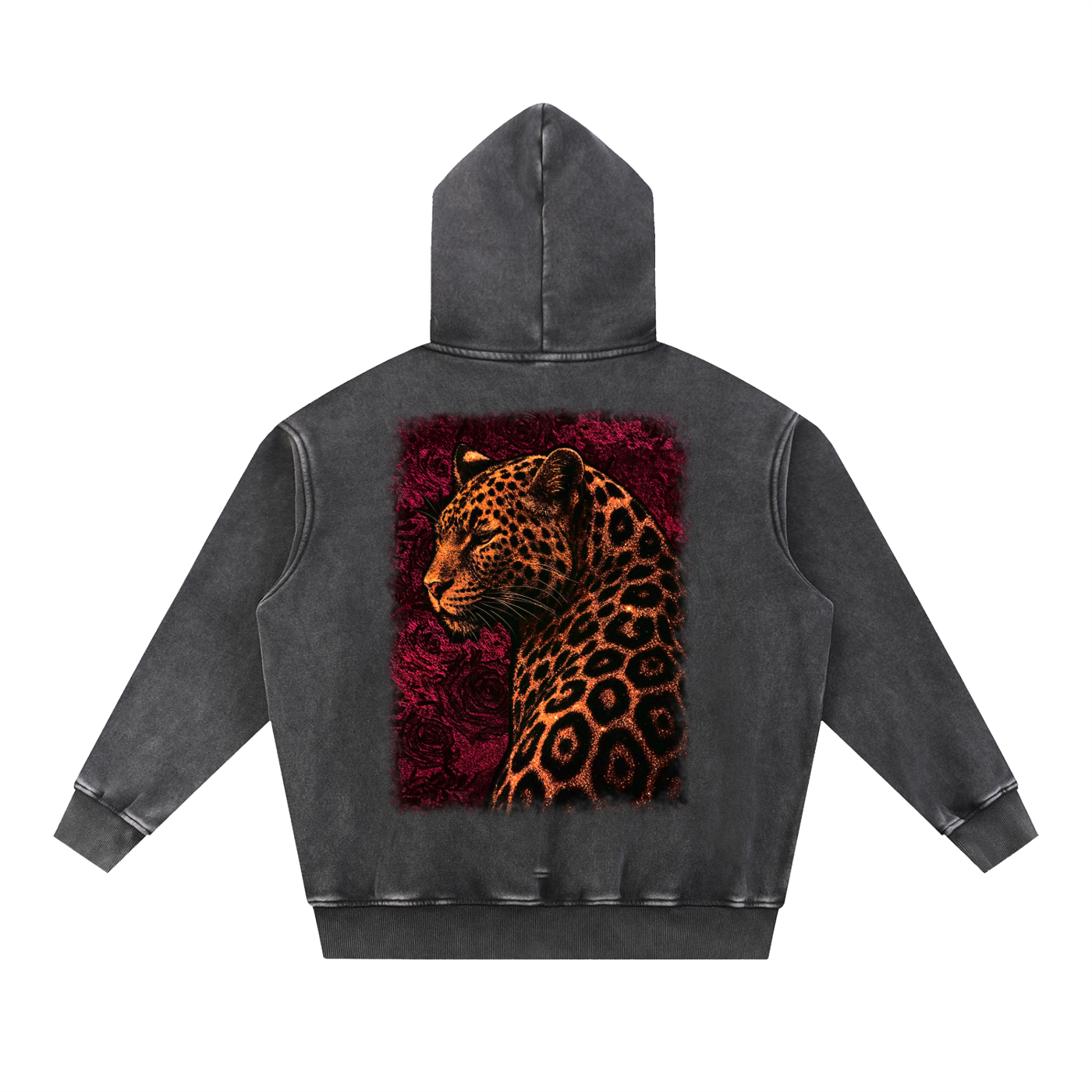 Savage Bloom X RisenRetro Unisex Snow Wash Fleece Oversize Hoodie