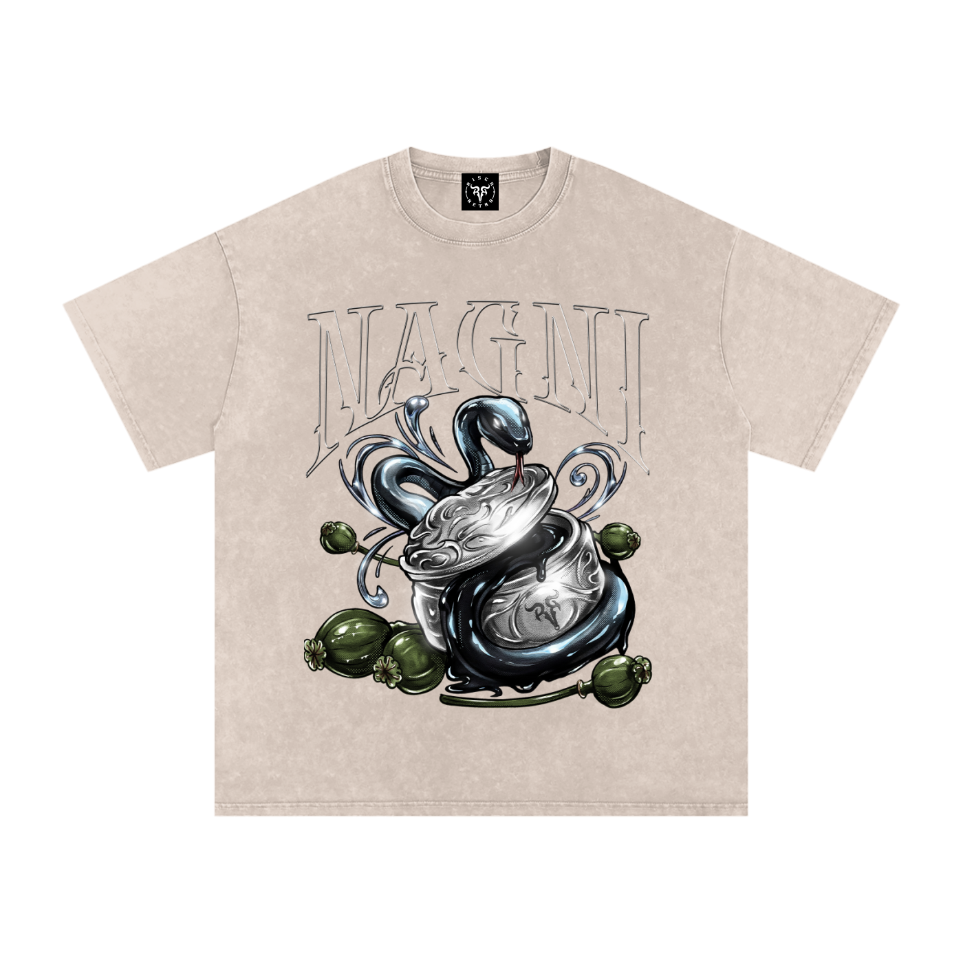 NAGNI X RisenRetro Washed Oversized T-Shirt