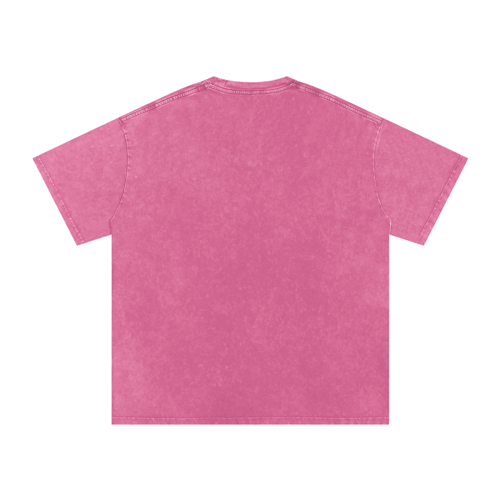 RAW RICH RARE x RISEN RETRO Snow Washed Oversized Cotton T-Shirt