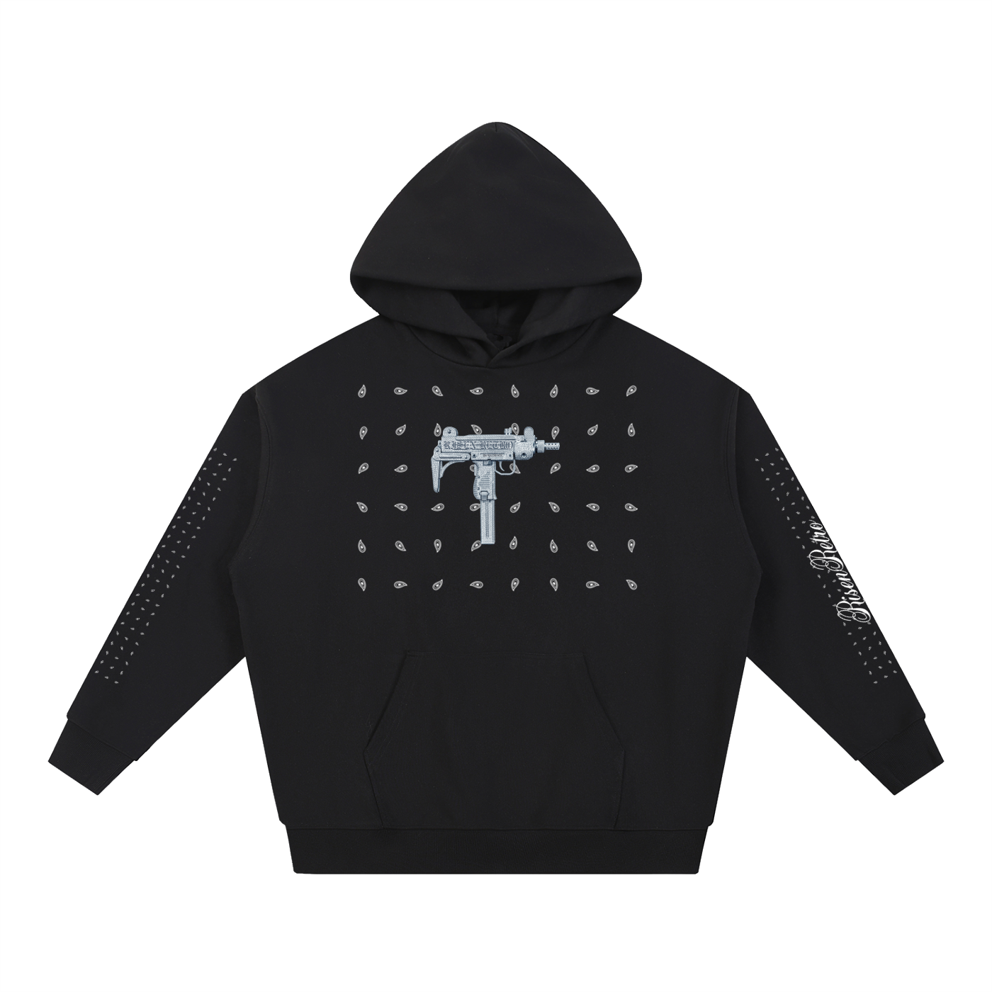 UZI ICEDOUT X DESIGNER X RisenRetro Essential Heavyweight Hoodie