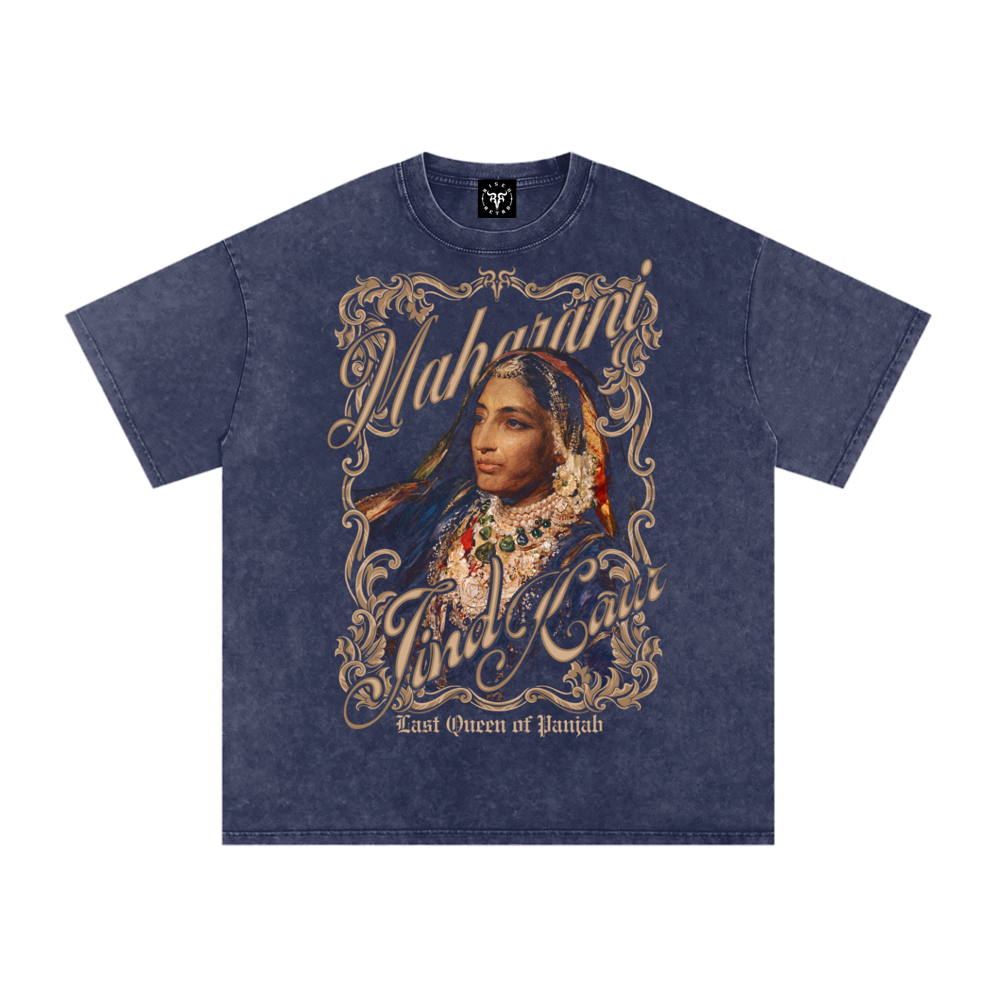 Maharani Jind Kaur X Snow Washed Oversized Cotton T-Shirt