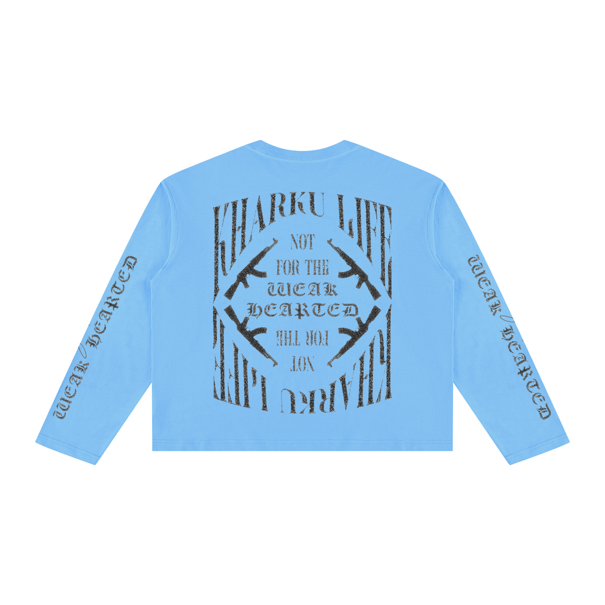 KHARKU LIFE | RISENRETRO | Unisex Vintage Wash Long Sleeve Boxy T-Shirt