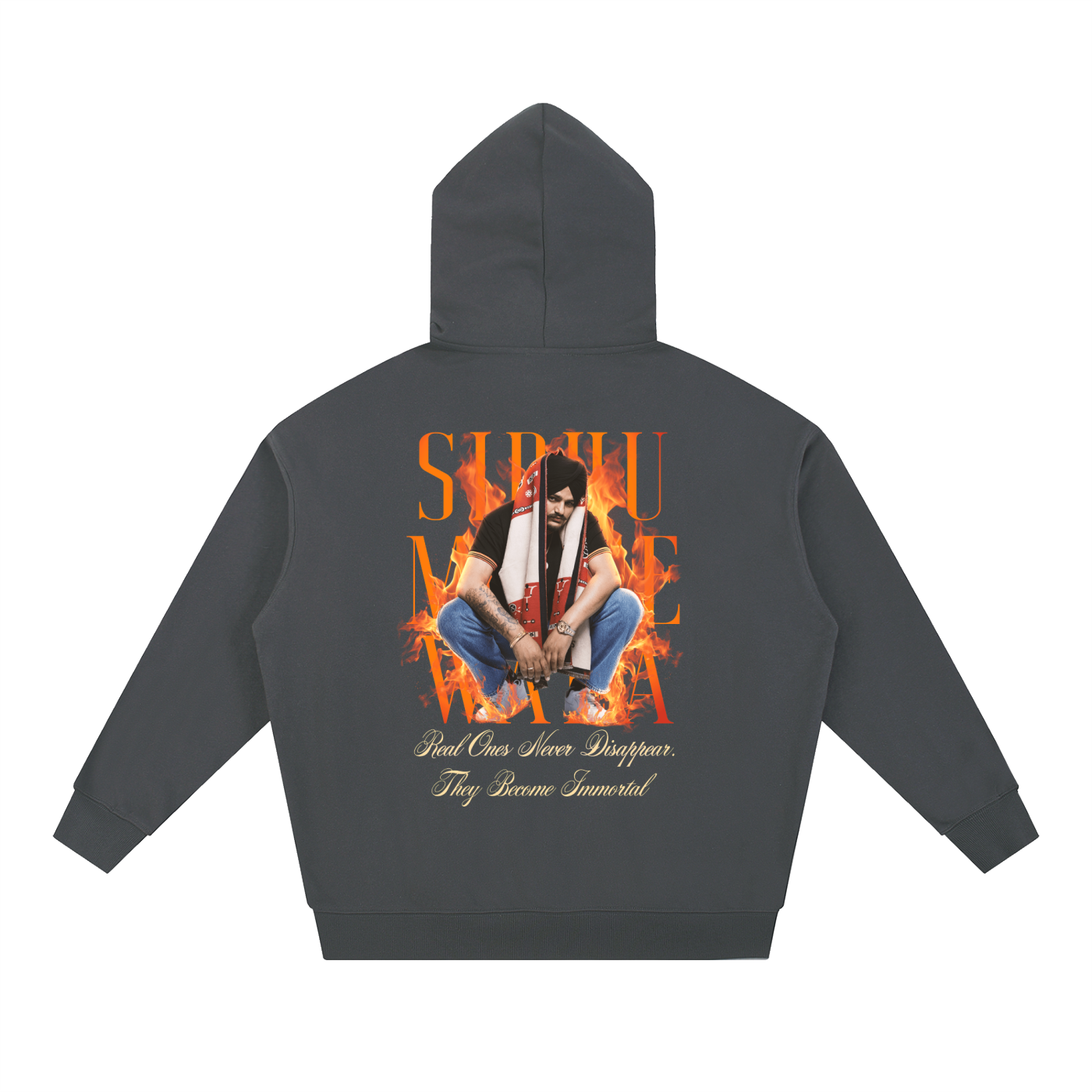 SIDHU MOOSE WALA X RISENRETRO Essential Heavyweight Hoodie