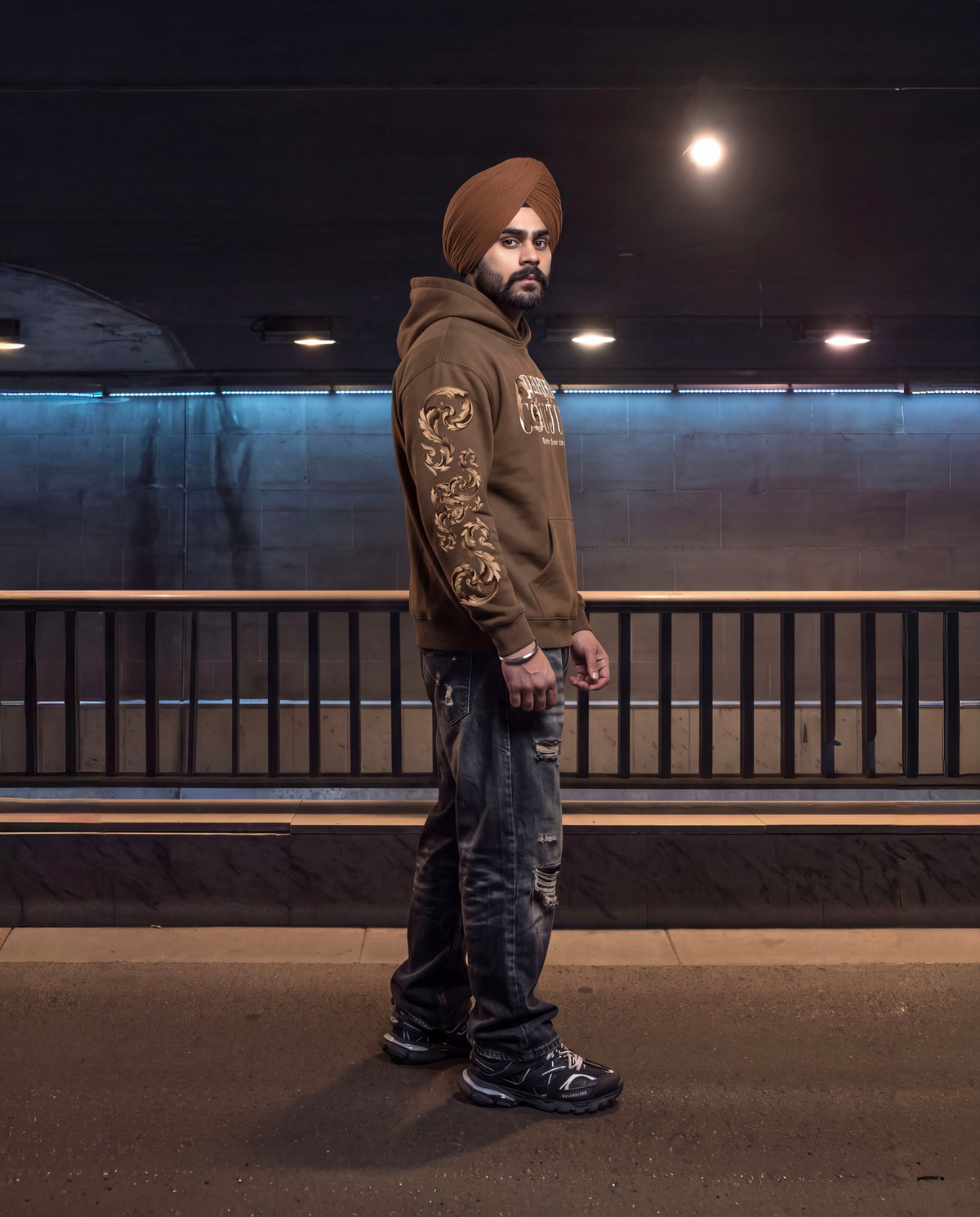 Panjab Couture X RisenRetro Oversize Fleeced Hoodie