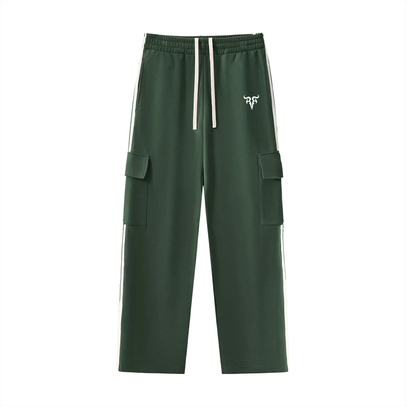 RisenRetro Side Stripe Straight-Leg Pants
