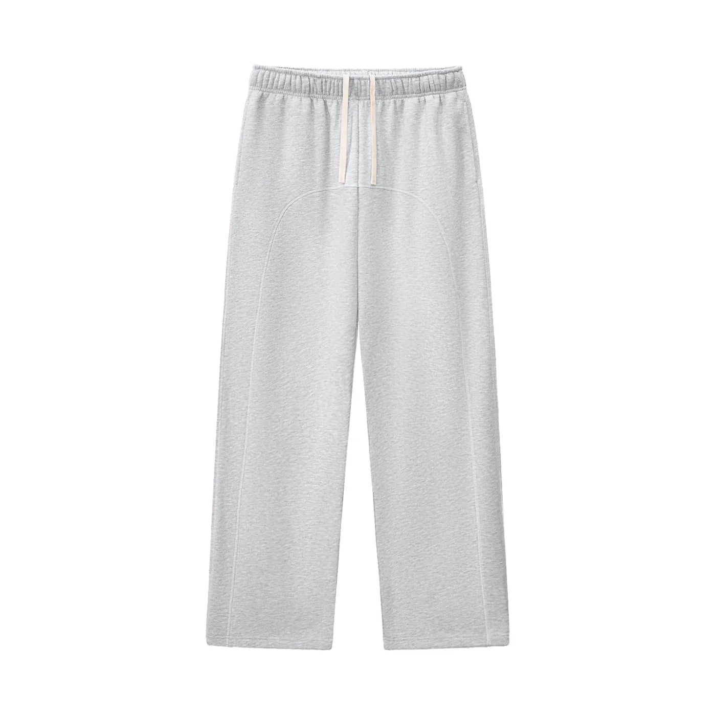 RisenRetro Unisex Contrast-Stitched Fleece Sweatpants