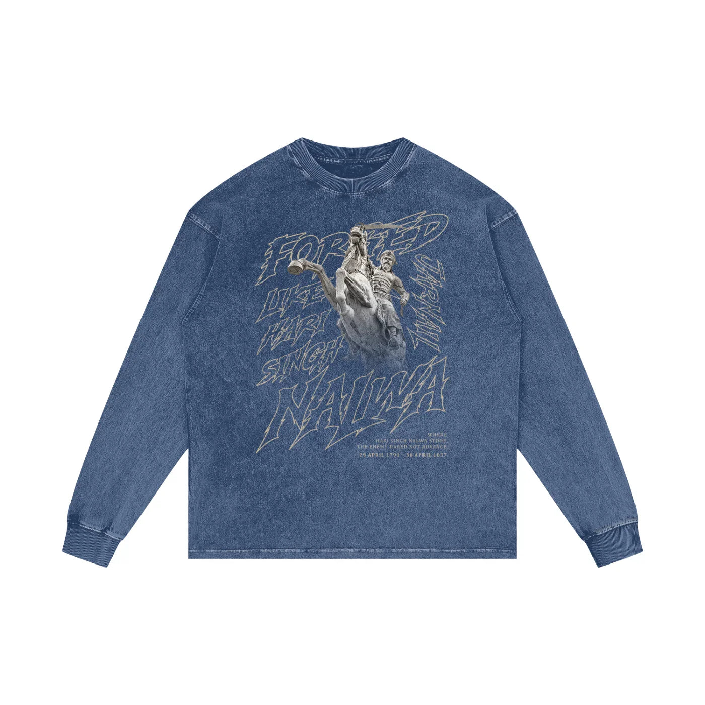 Forged Like Nalwa Acid Wash Oversize Long Sleeve T-Shirt X RisenRetro