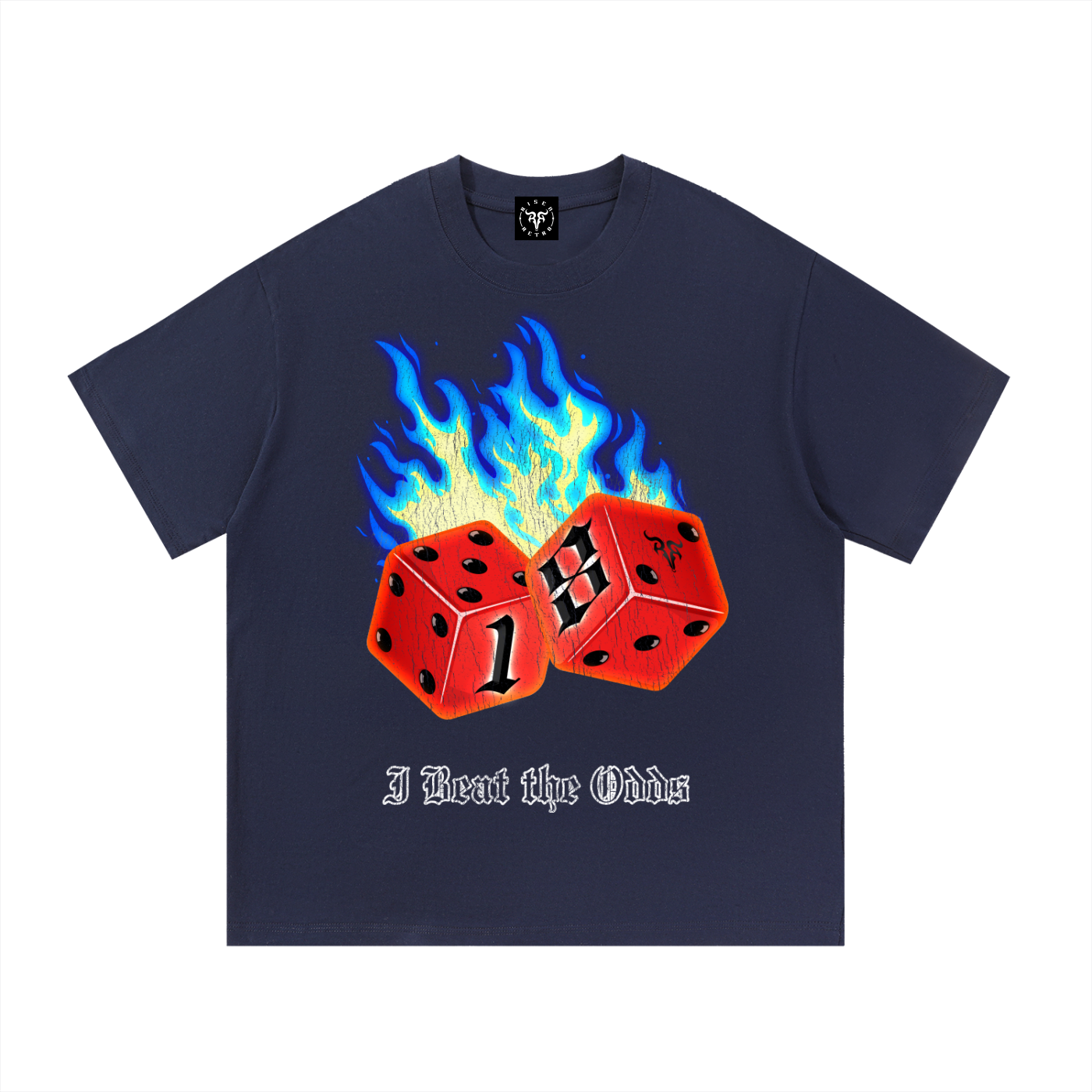 BEAT THE ODDS X Risen Retro Essential Cotton T-Shirt