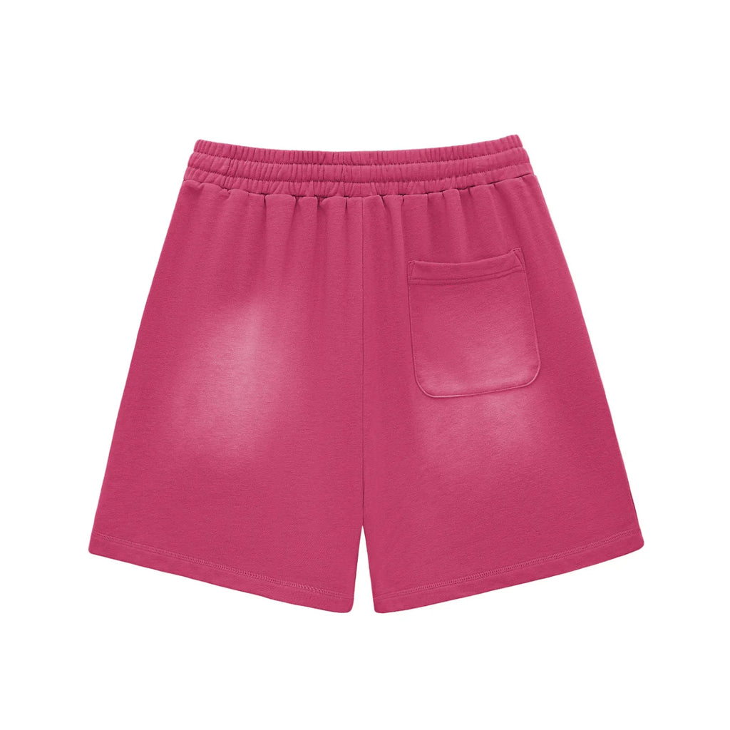 Panjab Bloodline  X Risen Retro Sun Fade Raw Edge Cotton Shorts