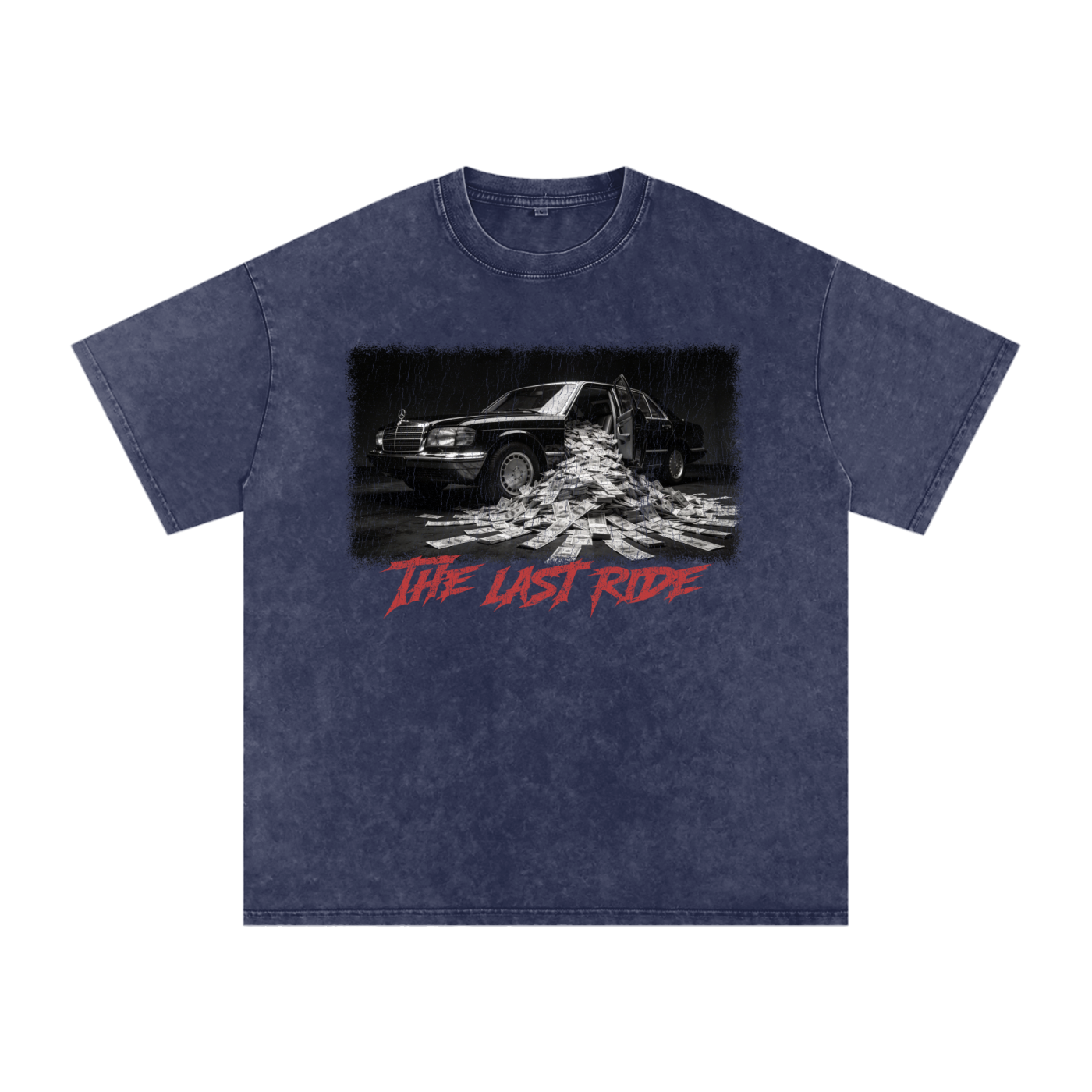 The Last Ride X RisenRetro Snow Washed Oversized Cotton T-Shirt