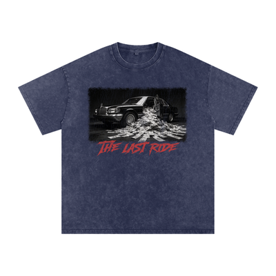 The Last Ride X RisenRetro Snow Washed Oversized Cotton T-Shirt