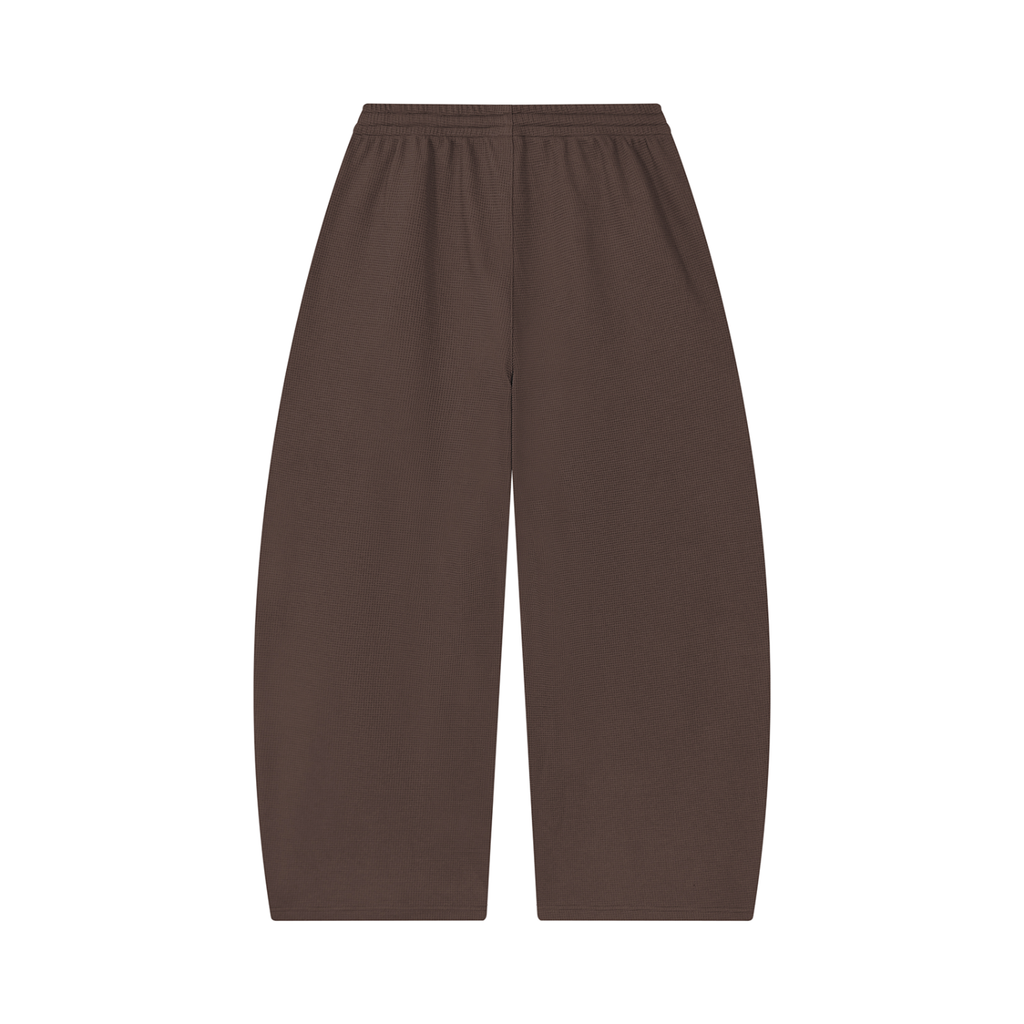 RISENRETRO x Unisex Waffle Barrel Leg Pants