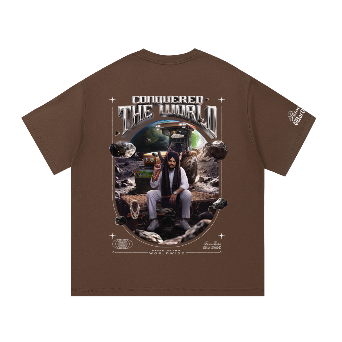CONQUERED THE WORLD |  Essential Cotton T-Shirt | Sidhu Moose Wala