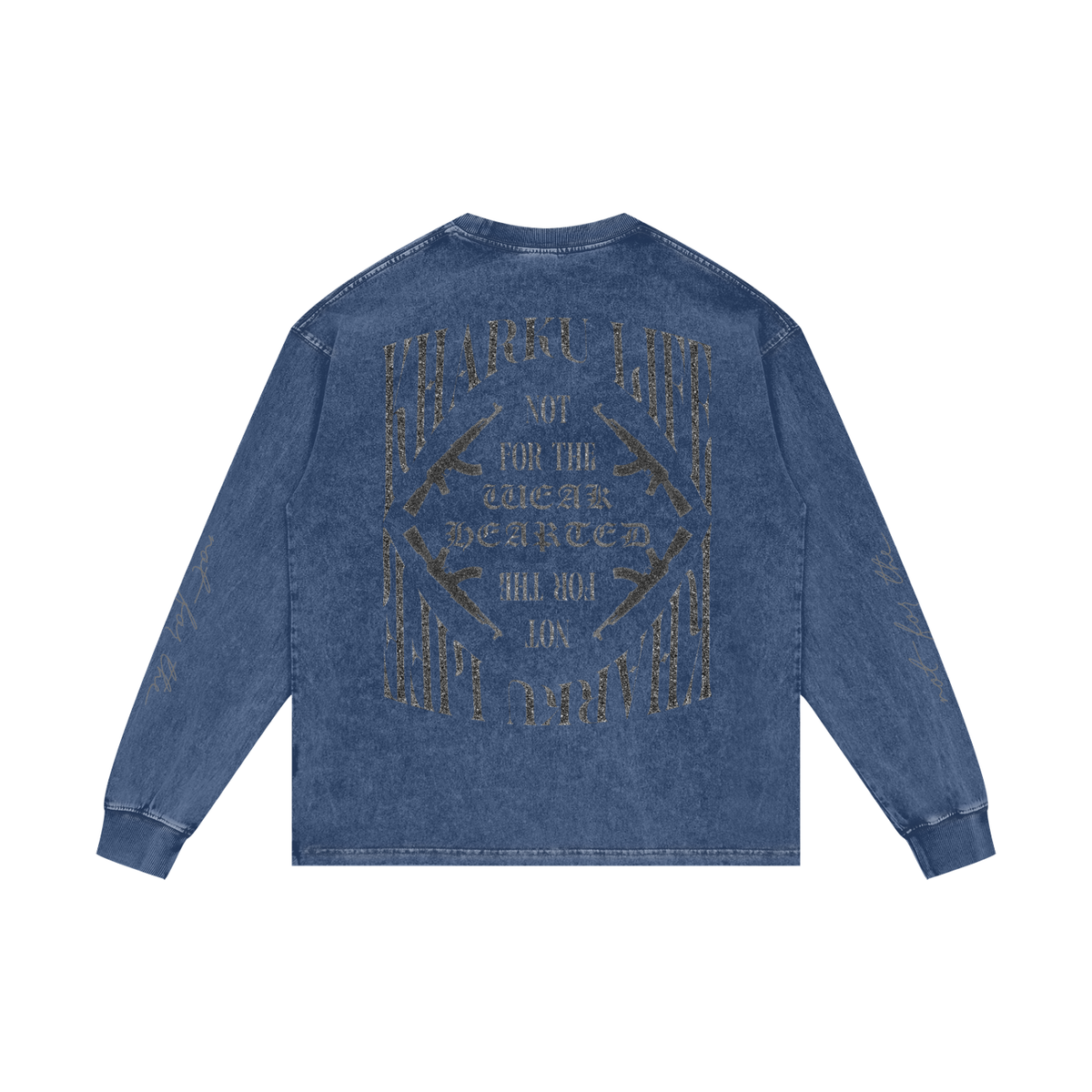 KHARKU LIFE | RISENRETRO | Acid Wash Oversize Long Sleeve T-Shirt