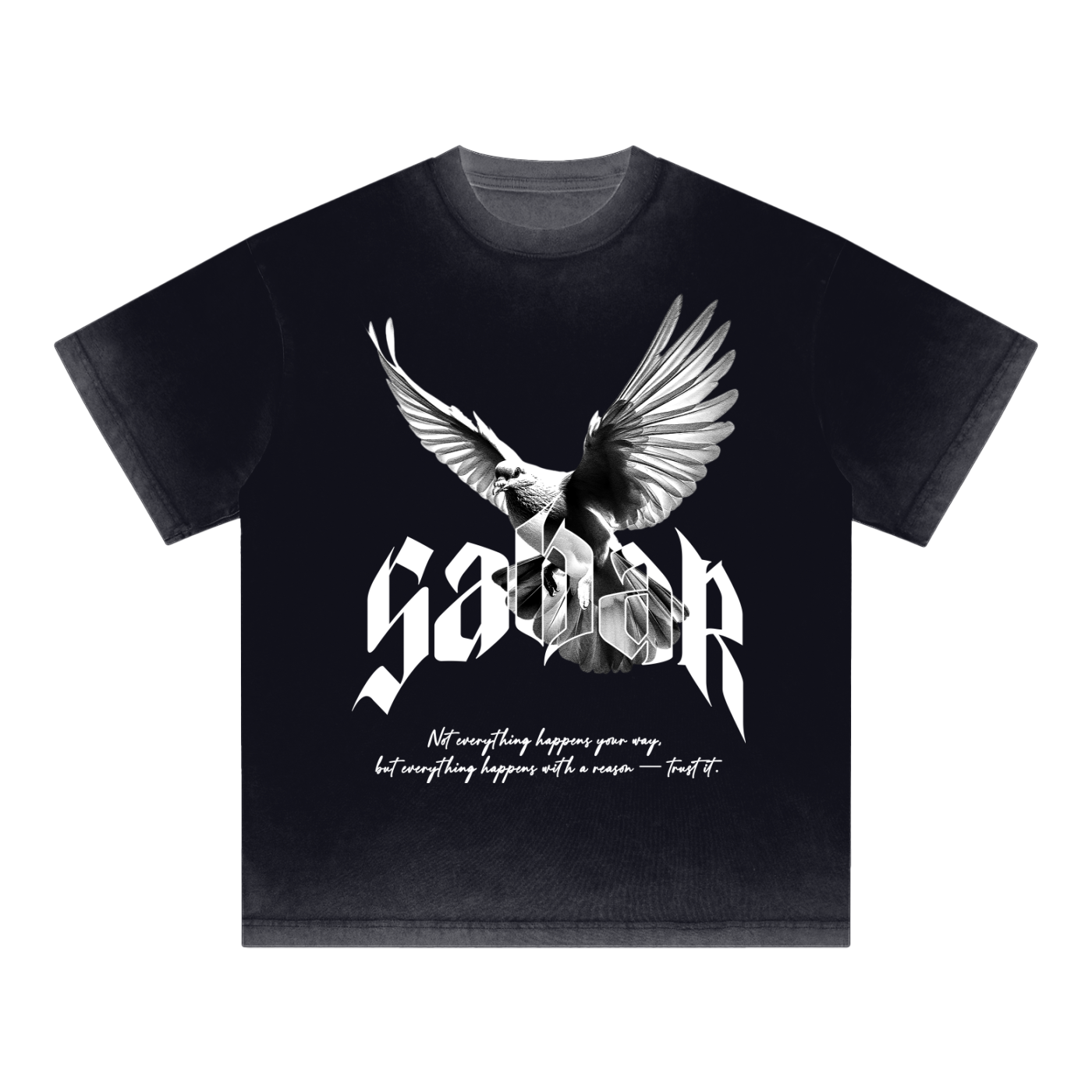 SABAR X RisenRetro Reverse Dyed Loose Cotton T-Shirt