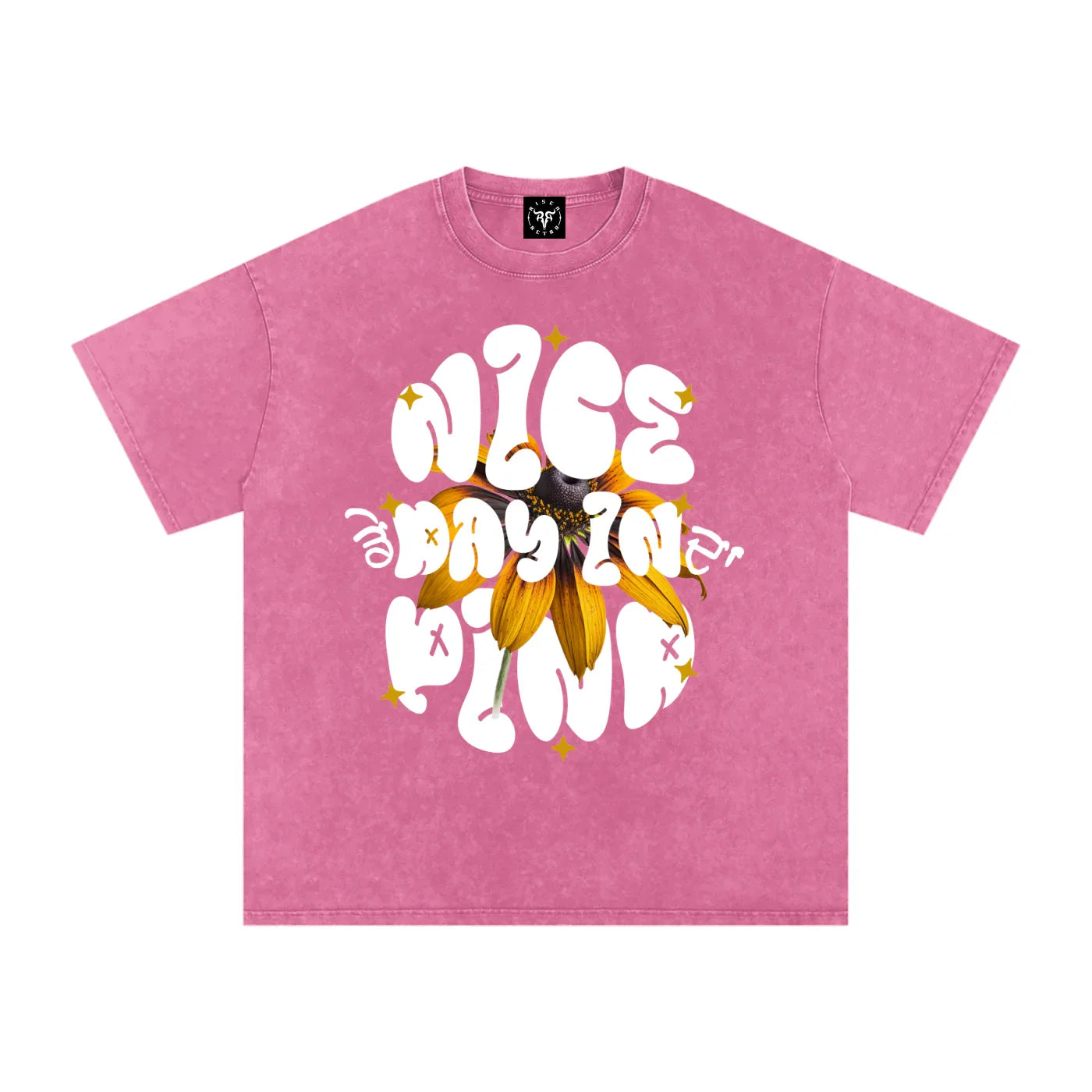 Nice Day In Da Pind X RisenRetro Washed Oversized Cotton T-Shirt