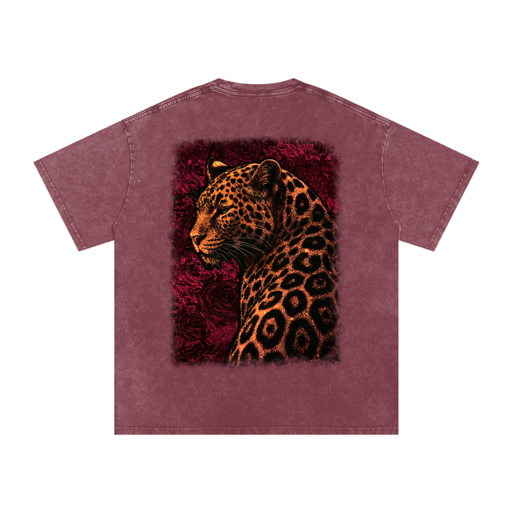 Savage Bloom X Risen Retro Snow Washed Oversized Cotton T-Shirt
