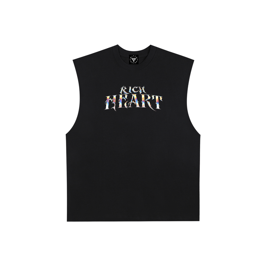 Rich Heart | RisenRetro | Raw Edge Cotton Tank Top