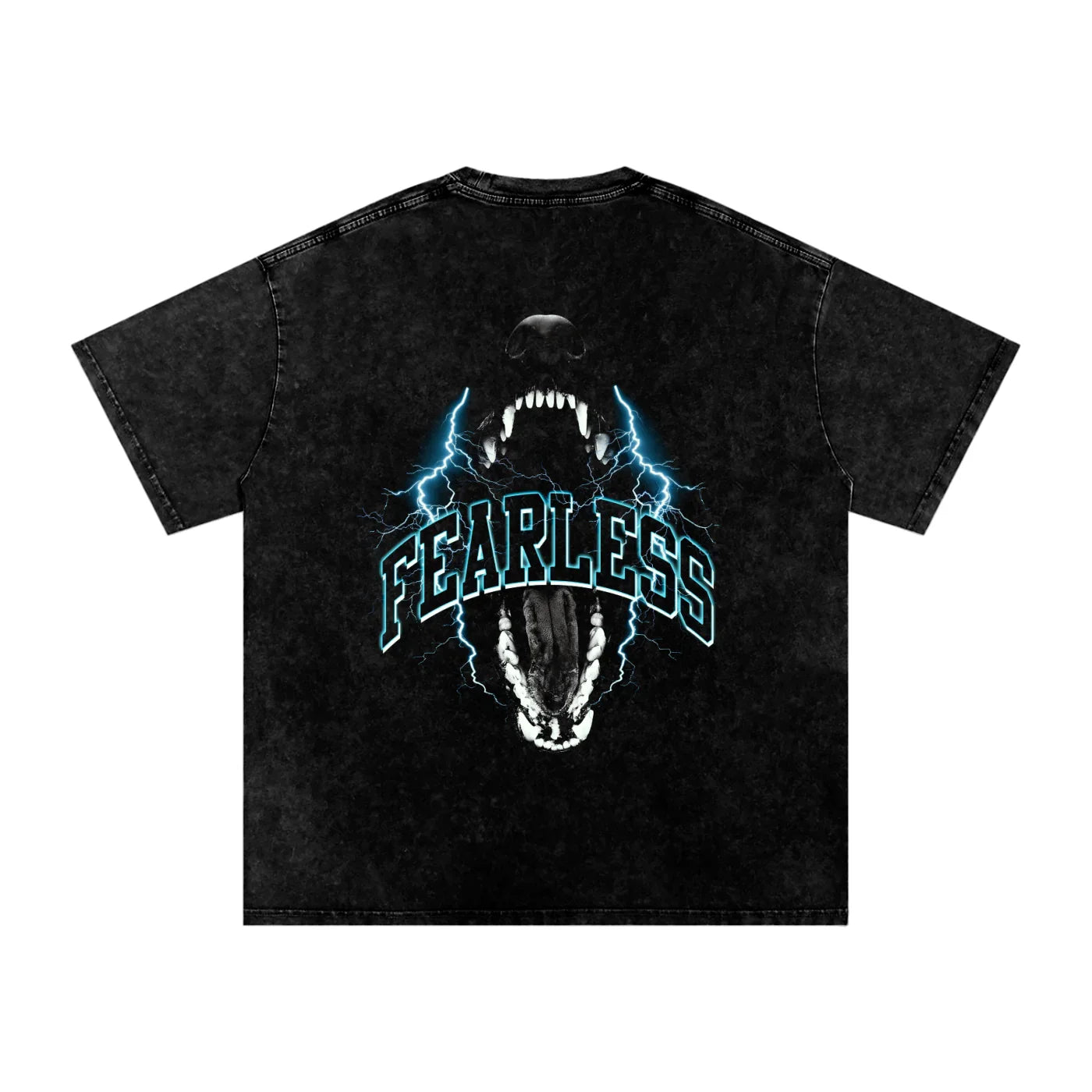 Fearless X Risen Retro Snow Washed Oversized Cotton T-Shirt