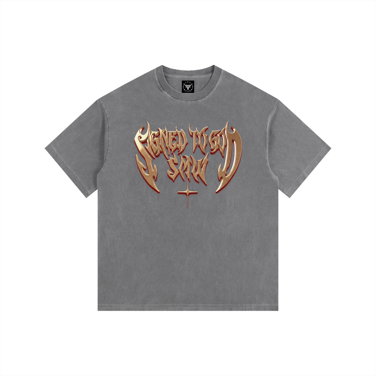 SMW | Signed To God | RisenRetro | Washed PLUS SIZE Cotton T-Shirt