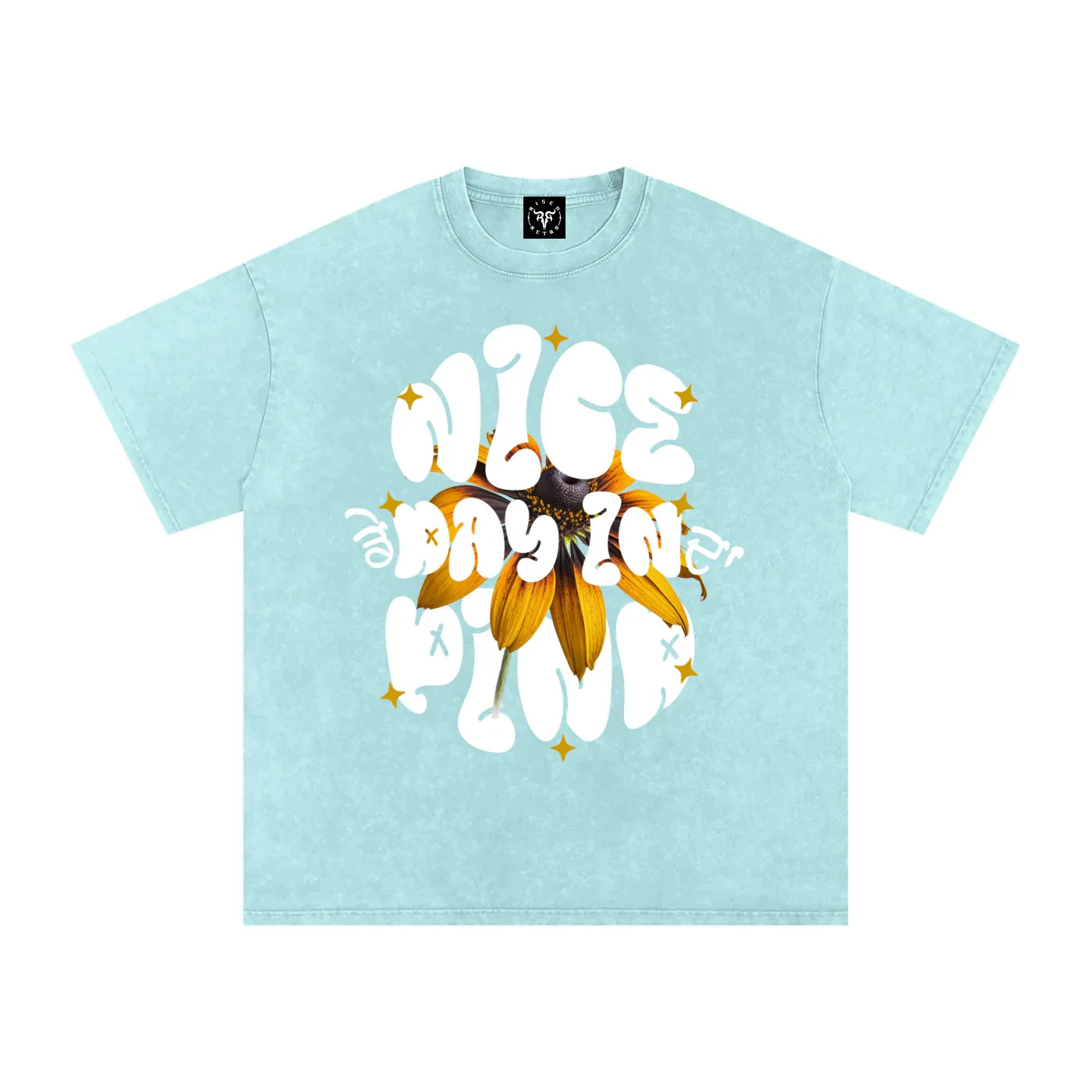 Nice Day In Da Pind X RisenRetro Washed Oversized Cotton T-Shirt