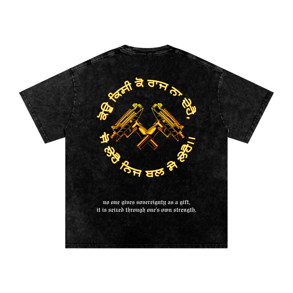 T-shirt oversize délavé FORCE OF WILL