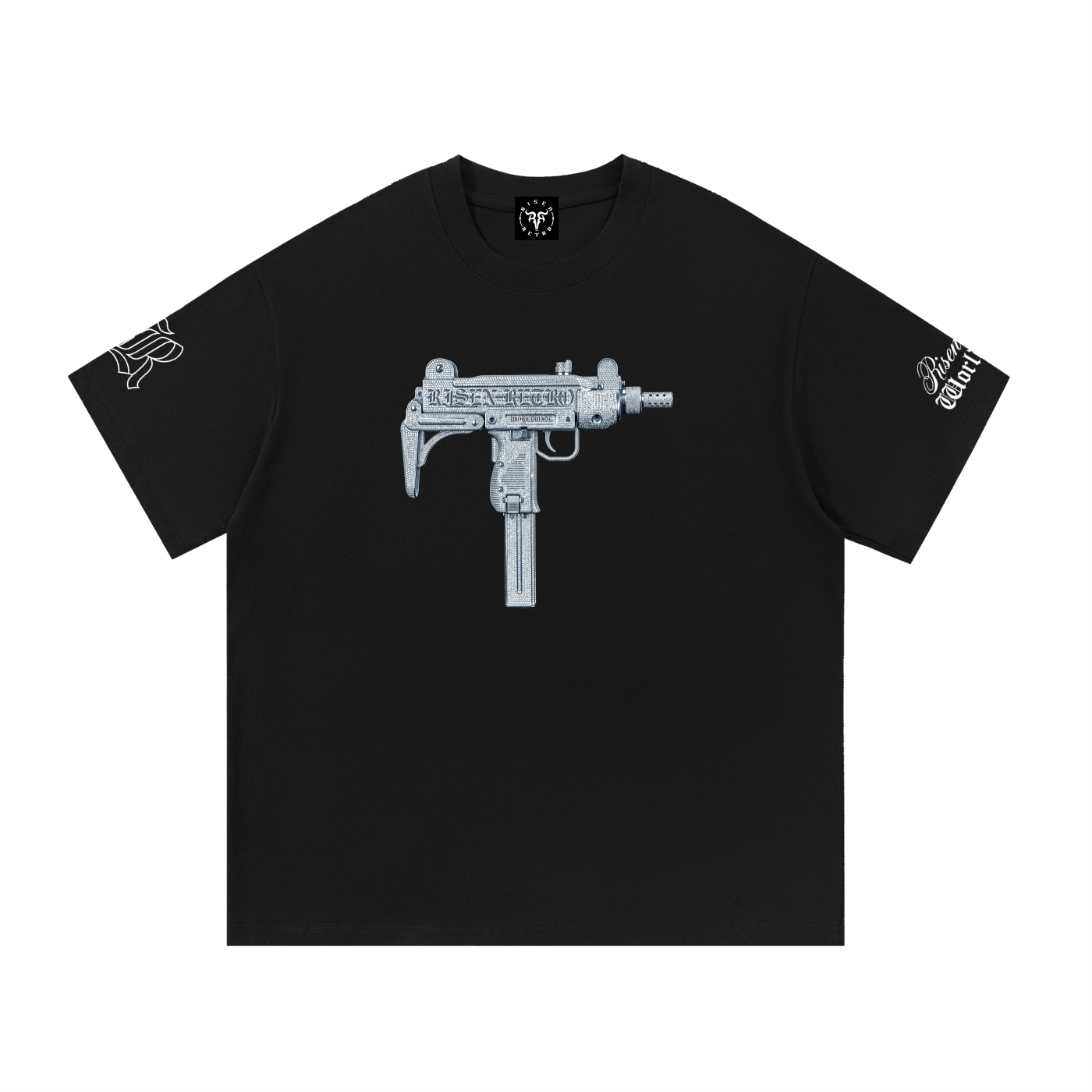 UZI ICEDOUT RisenRetro Essential Regular Cotton T-Shirt