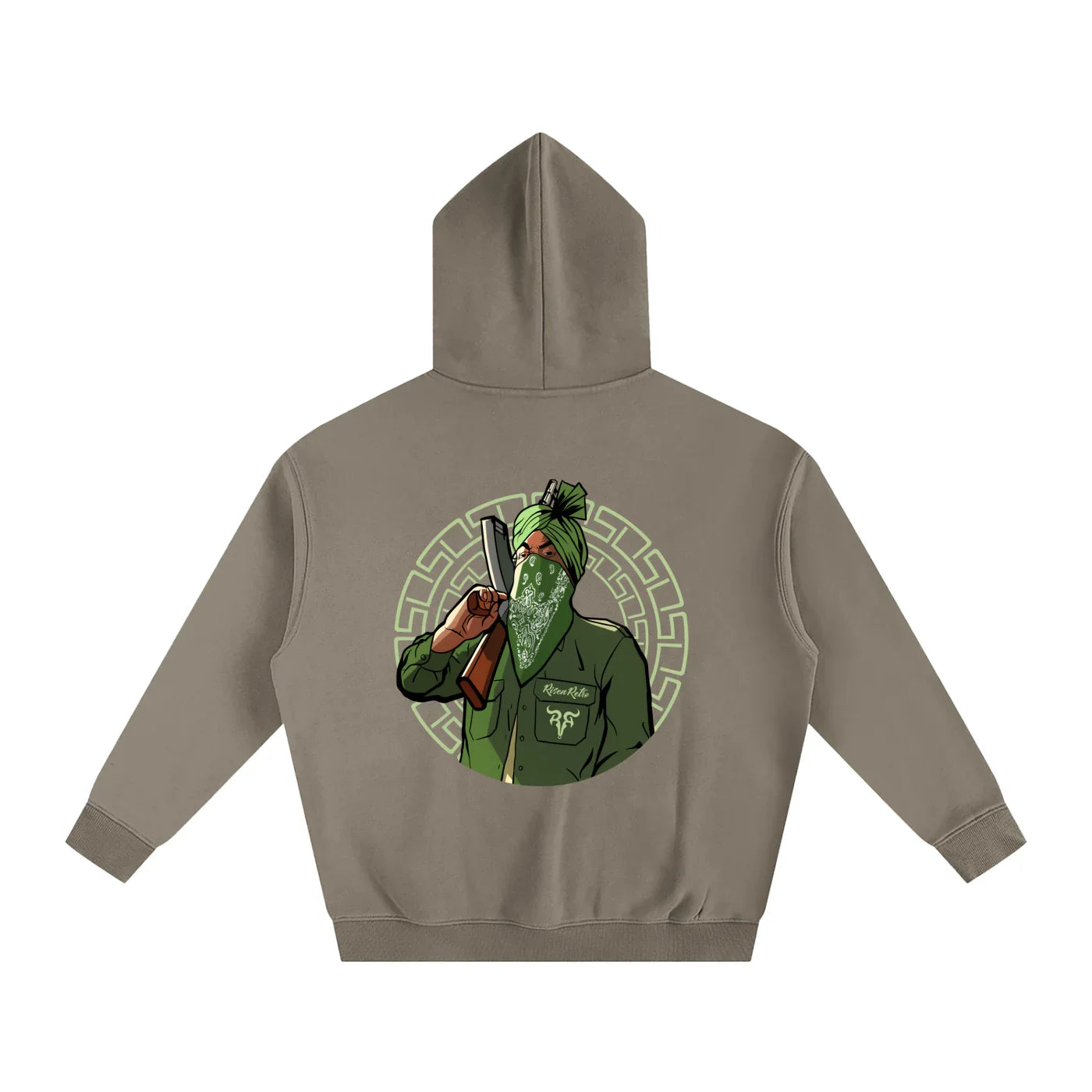 Sweat à capuche oversize en polaire SMW OG