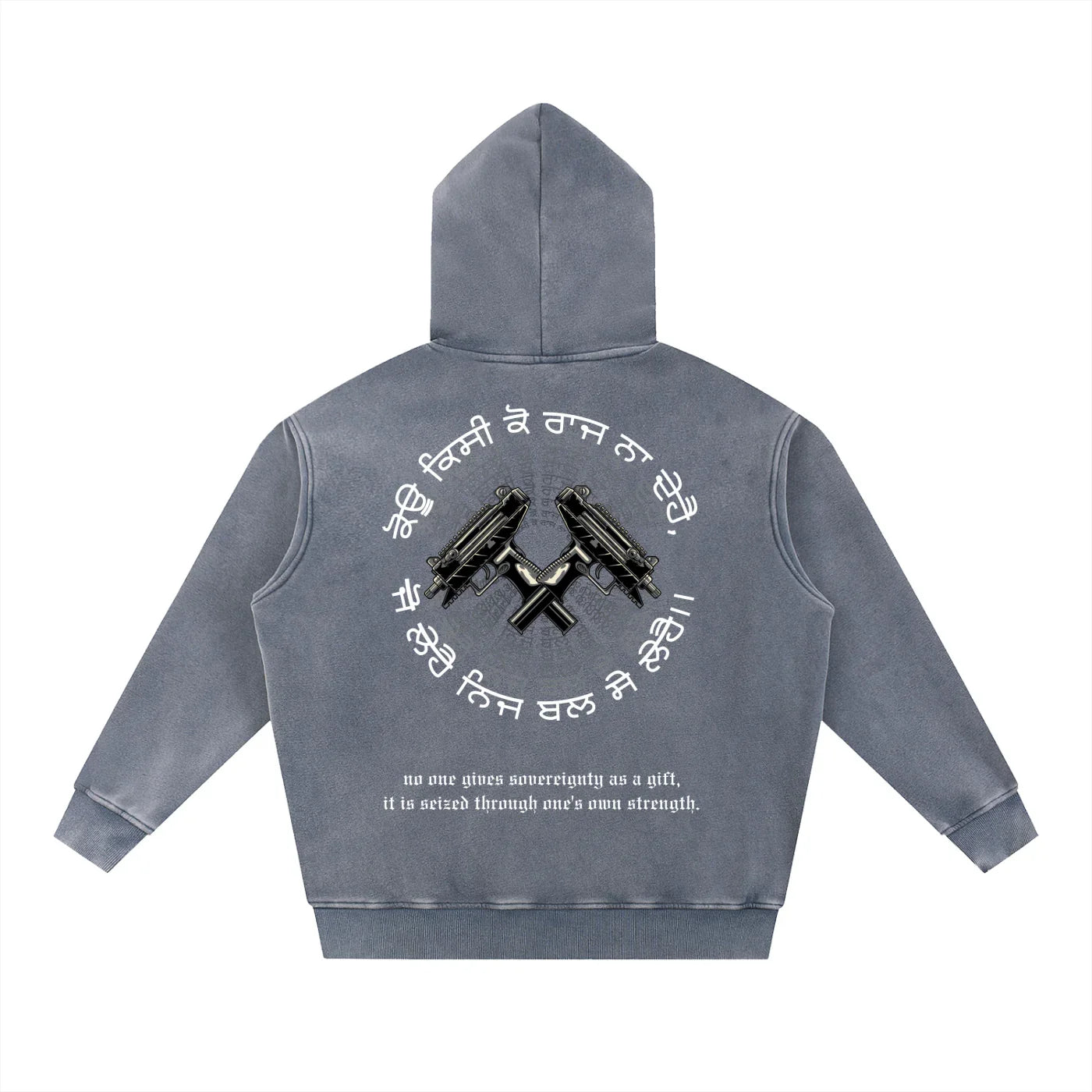 FORCE OF WILL X RisenRetro Snow Wash Fleece Oversize Hoodie