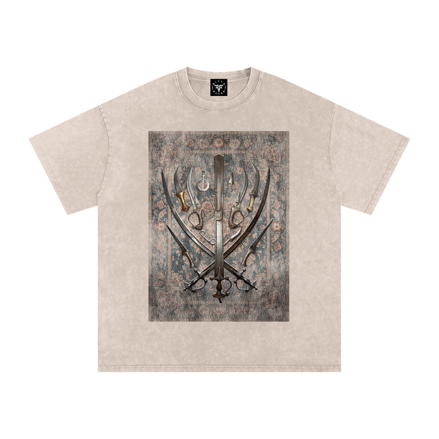 SIKH ARMORY  Washed Oversized Cotton T-Shirt