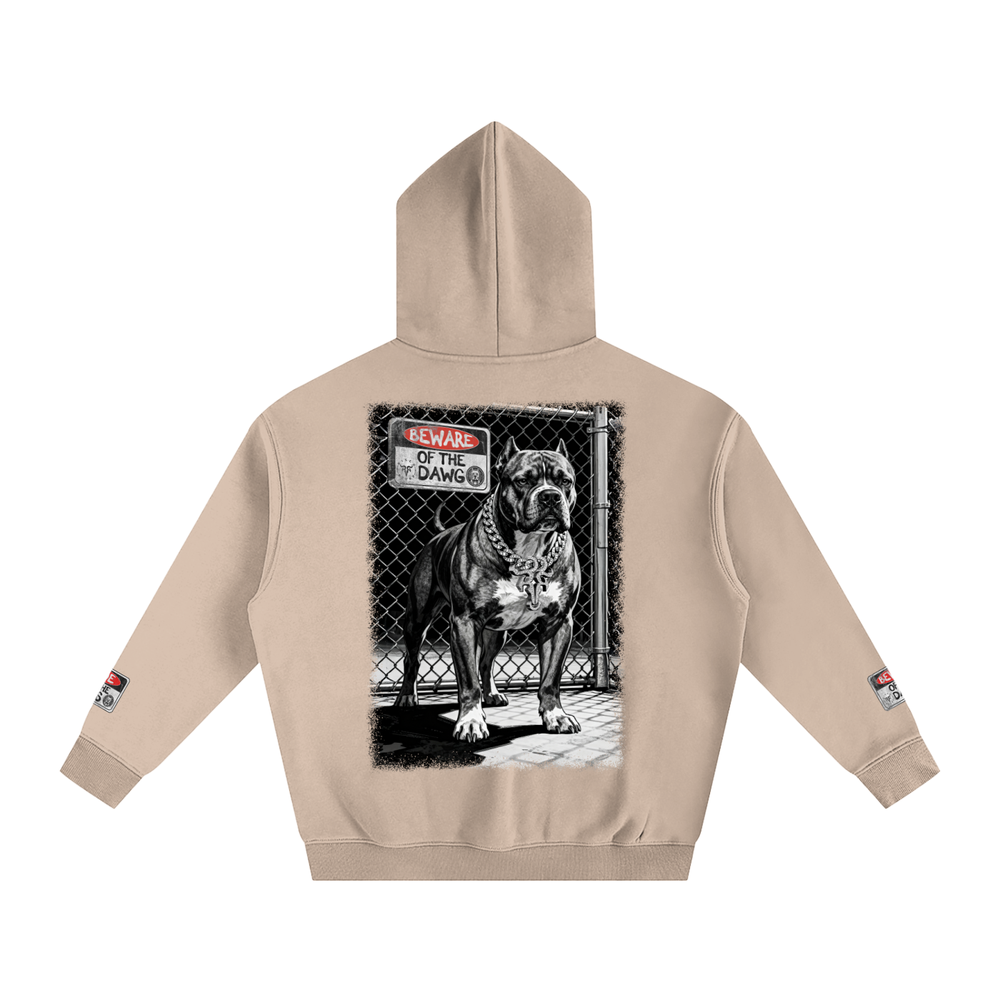 Beware of the Dawg X RisenRetro Oversize Fleeced Hoodie