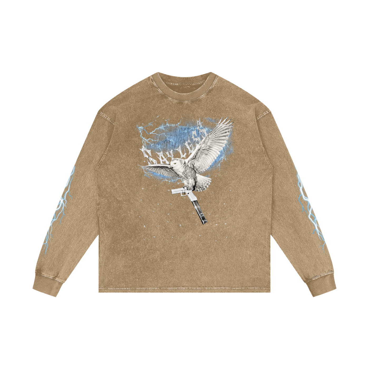 SAYLESS X RisenRetro Acid Wash Oversize Long Sleeve T-Shirt