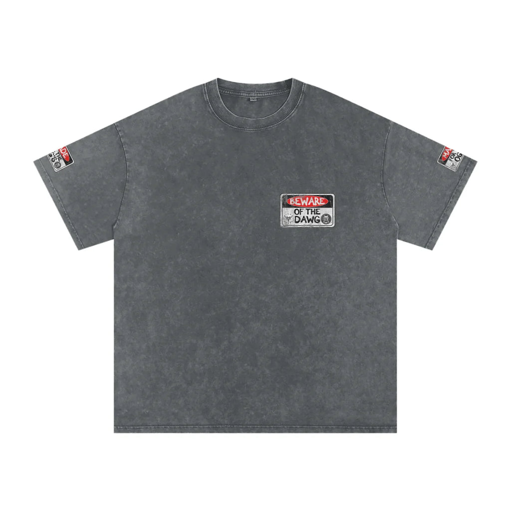 Beware of the Dawg Washed Oversized Cotton T-Shirt
