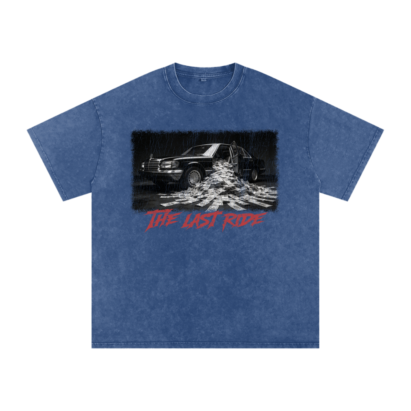 The Last Ride X RisenRetro Snow Washed Oversized Cotton T-Shirt