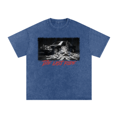 The Last Ride X RisenRetro Snow Washed Oversized Cotton T-Shirt