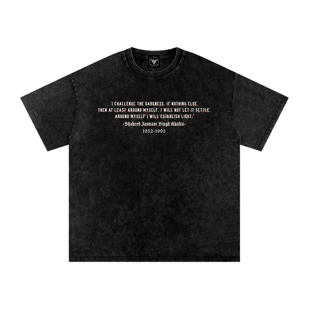 JASWANT SINGH KHALRA Washed Oversized Cotton T-Shirt