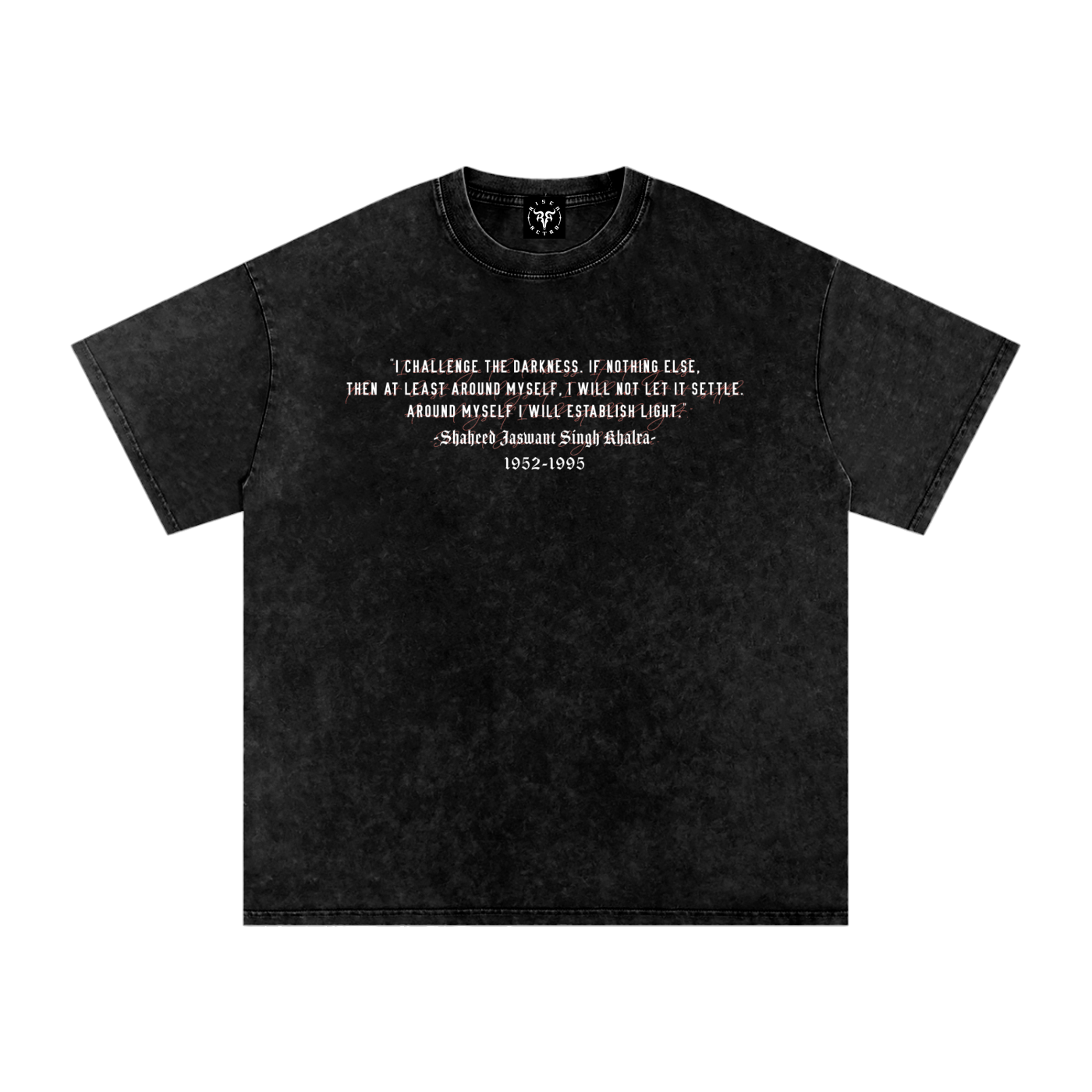 JASWANT SINGH KHALRA Washed Oversized Cotton T-Shirt