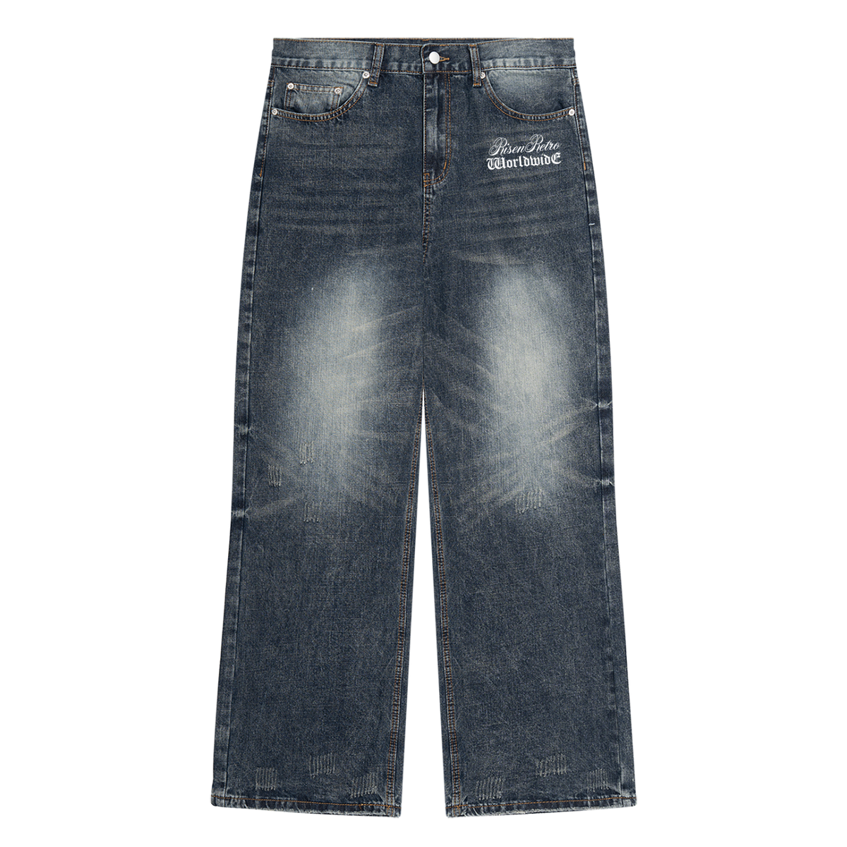 RISENRETRO | Men's Vintage Wash Denim Jeans