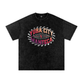 Yuba City to Manteca X Risen Retro Snow Washed Oversized Cotton T-Shirt