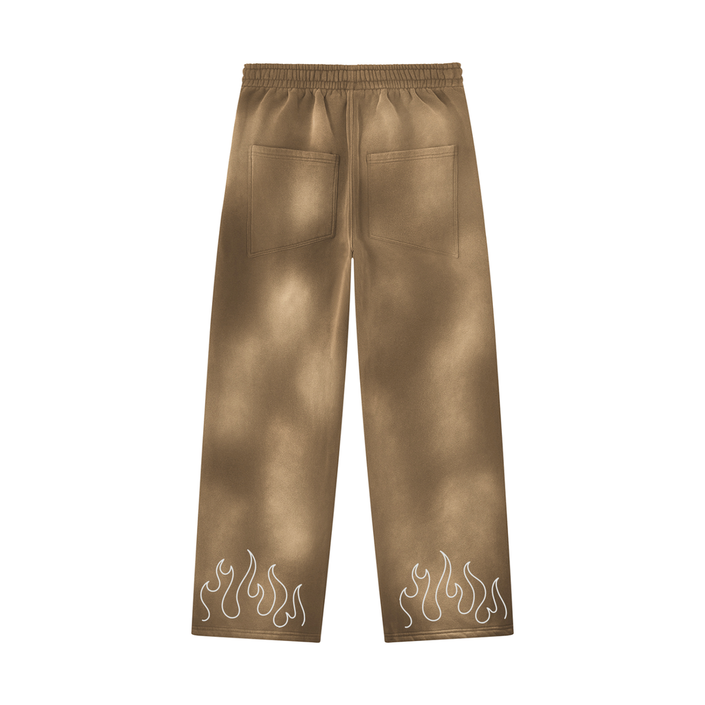 RISENRETRO X Unisex Sunfade Frayed Fleece tracksuit
