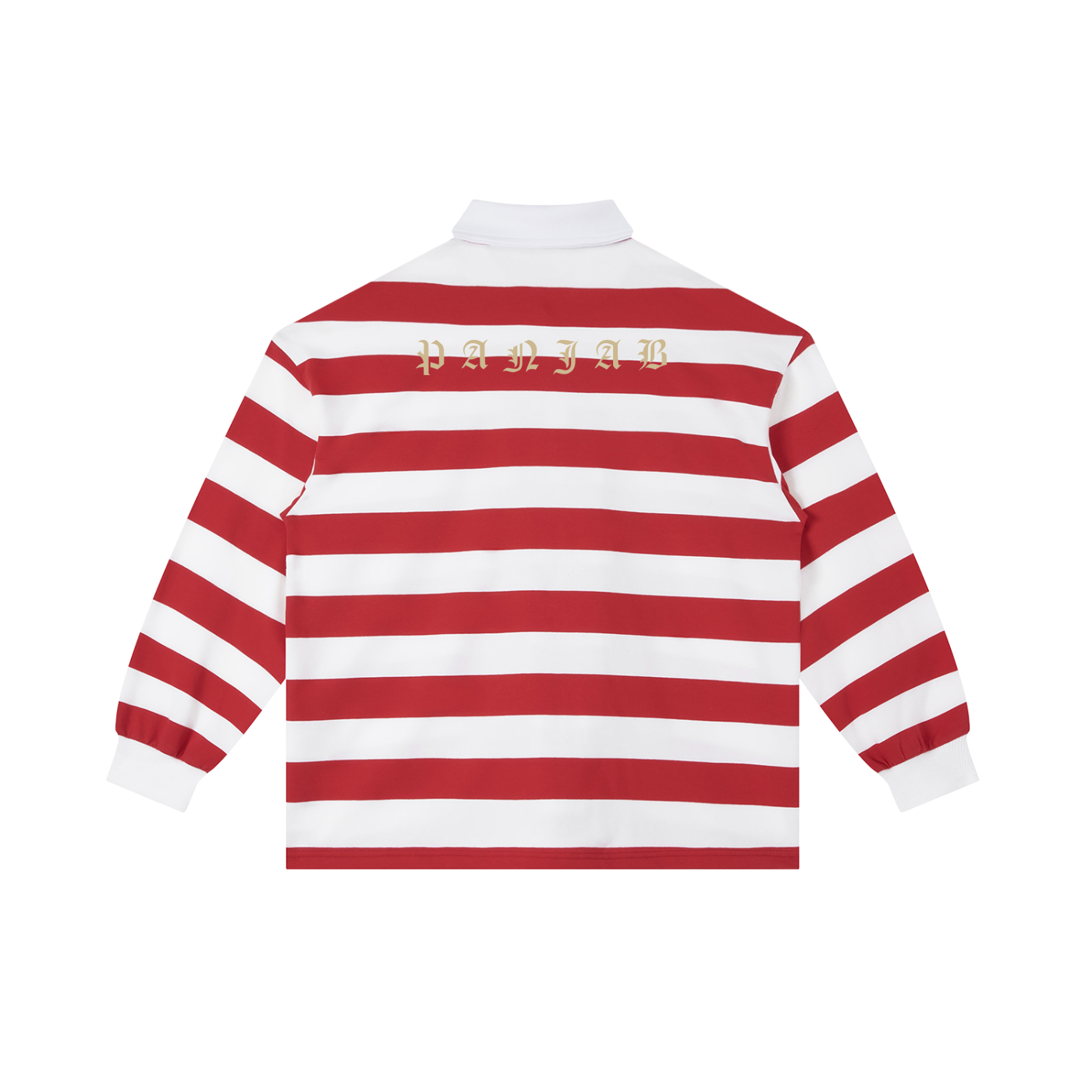 PANJAB COUTURE X RisenRetro Color Block Stripe Polo Shirt