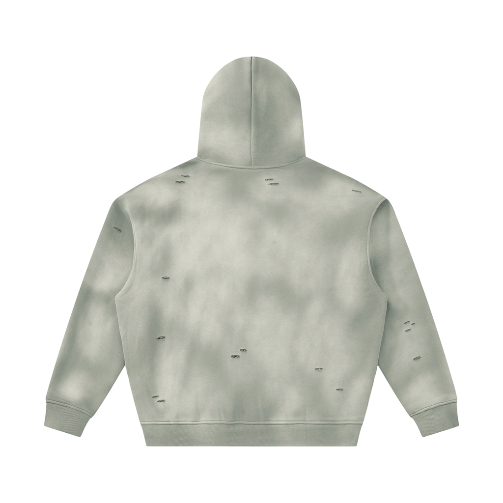 RISENRETRO X Unisex Sunfade Frayed Fleece tracksuit