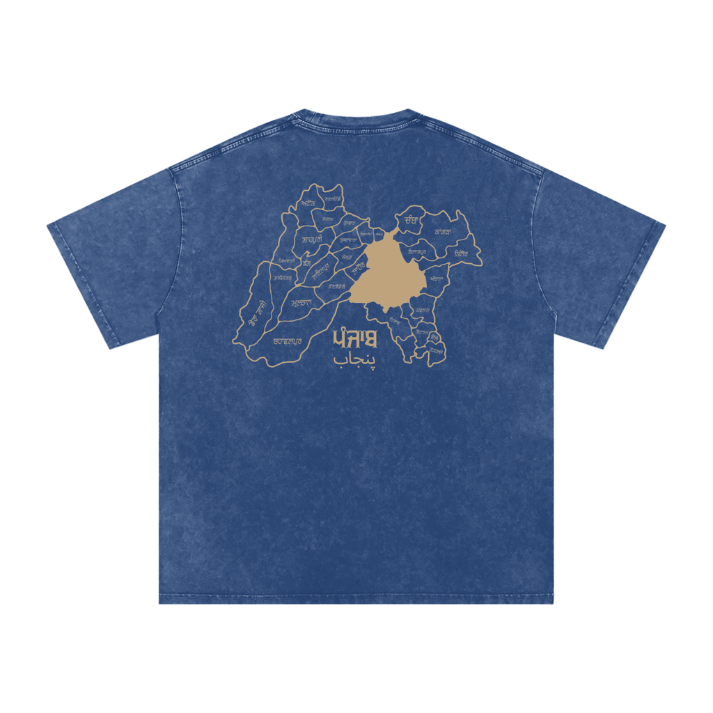 Maharani Jind Kaur X Snow Washed Oversized Cotton T-Shirt