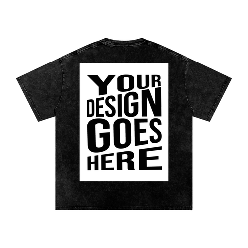 CUSTOM ORDER X RisenRetro Snow Washed Oversized Cotton T-Shirt